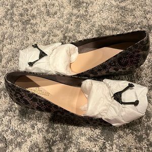 Cole Haan Air Tali Lace Wedge grey snake skin print